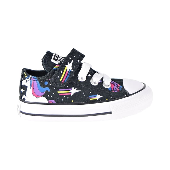 Converse Chuck Taylor All Star Unicorns Hook And Loop Ox Toddler Shoes Black 765476c