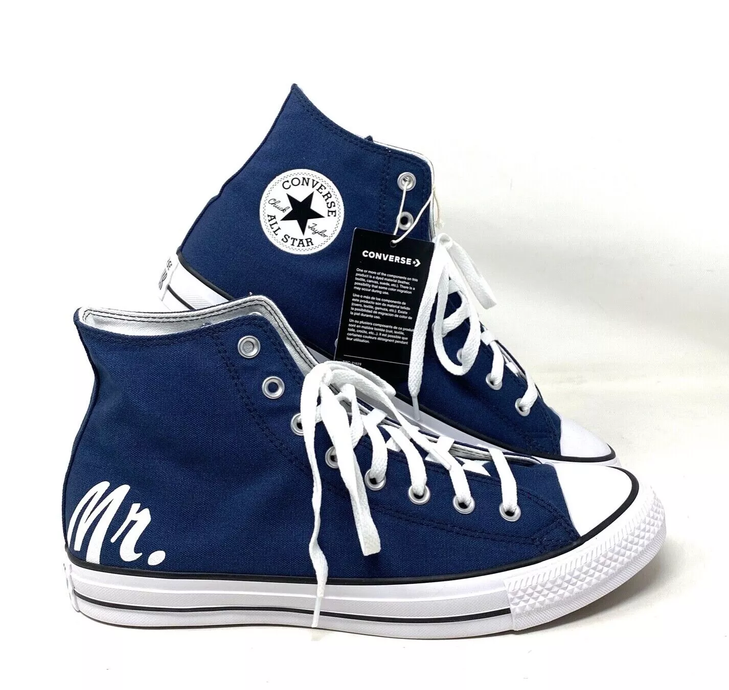 Custom Converse Converse De Converse Chuck Taylor High Blue