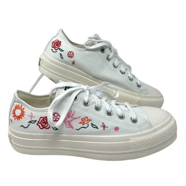 Converse Chuck Taylor Lift Platform Sneakers Canvas White Shoes A10822C