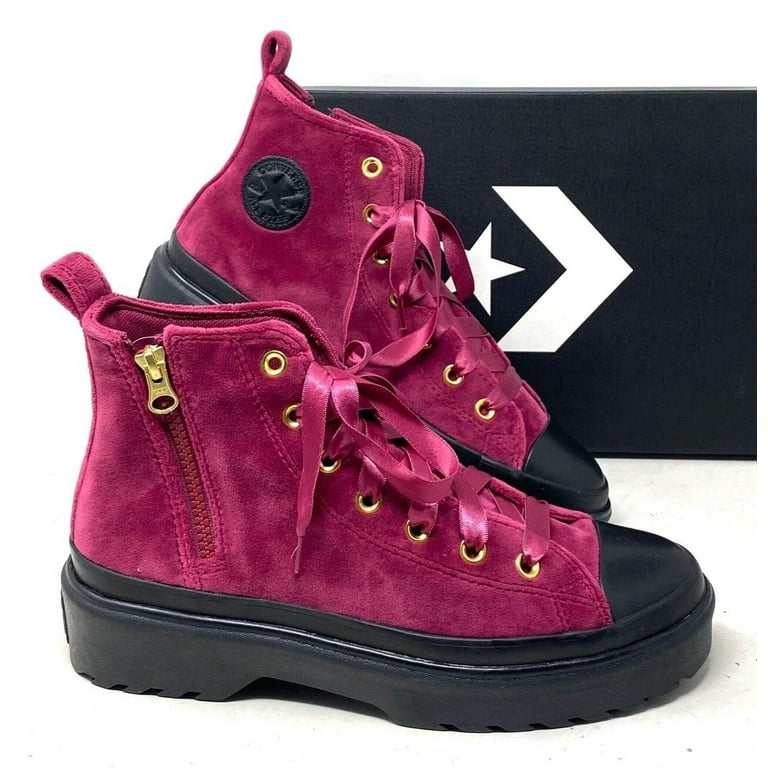 Converse Chuck Taylor Lugged Lift Platform Velvet Berry Shoes Kids A05442C