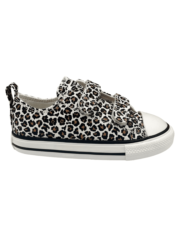 Chuck Taylor Toddler Girls Slip-on Sneakers 8 Brown/White Leopard Print