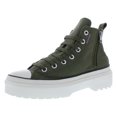 thumbnail image 1 of Converse Chuck Tayor All Star Lugged Lift Hi PS Girls Shoes Size 7, Color: Utility/Egret/Grape Fizz, 1 of 5