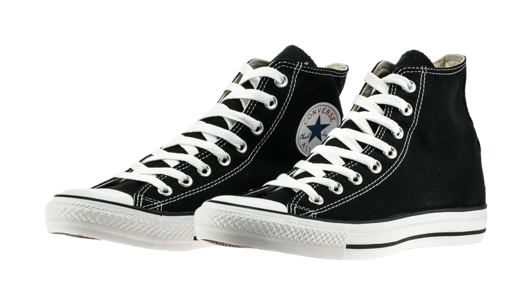 Classic Hi Top Black White Size 4 Men/ 6 Women
