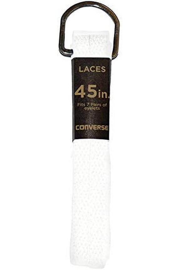 Cord Shoe Lace, 7 Pairs of Eyelets White, 45"