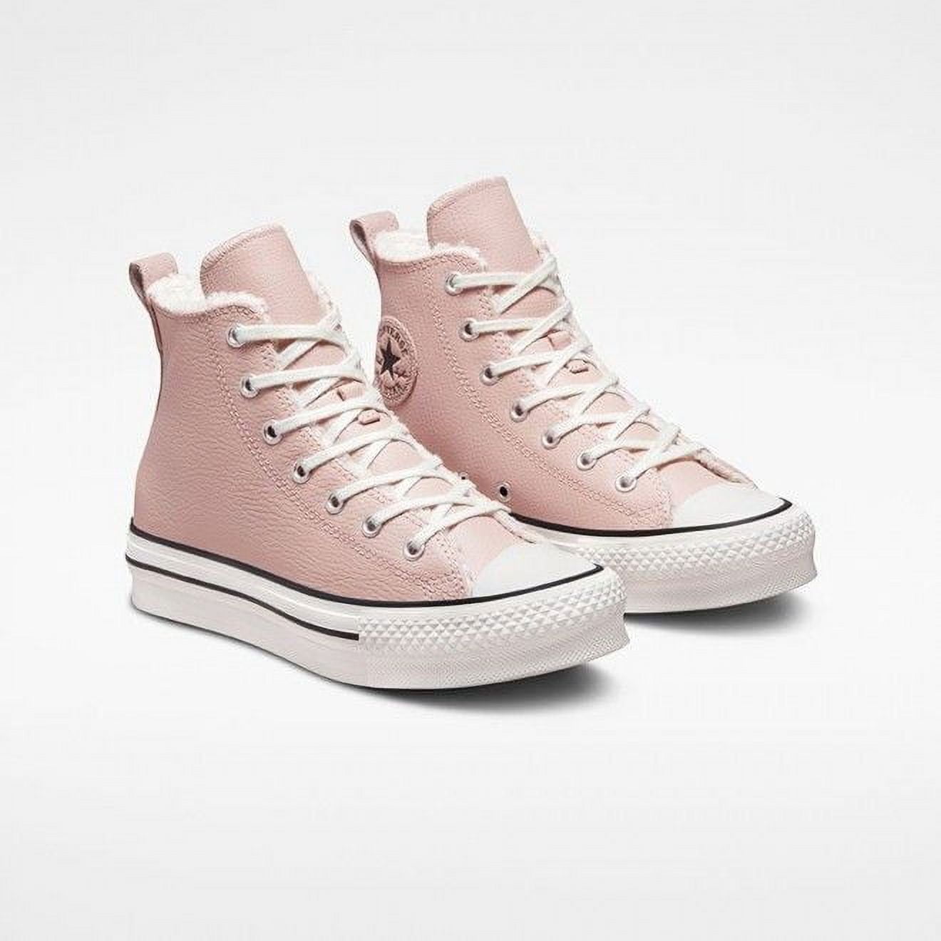 Converse all star low leather trainers porpoise vapour pink deals