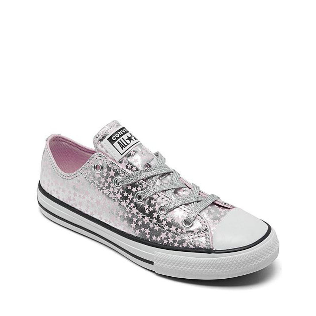 Converse Girls' Chuck Taylor All Star Low Top Girls/Child Shoe Size Little Kid 13.5  Casual 669705F Pink Glaze/Silver - image 1 of 1