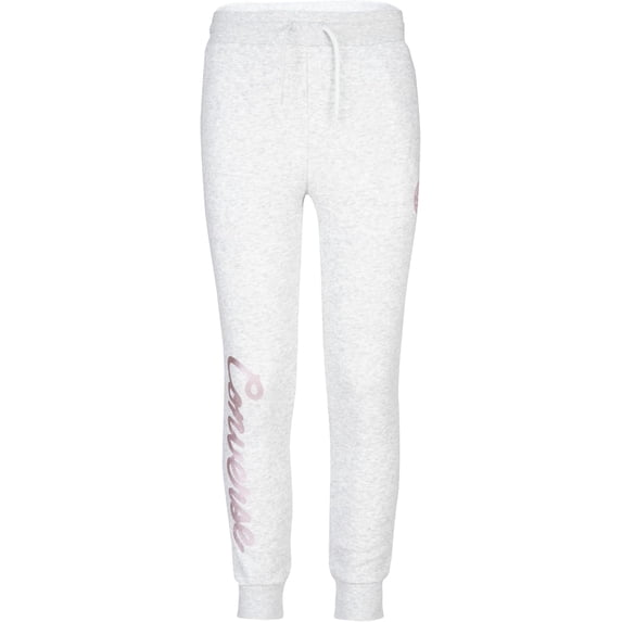 Converse Girls' Metallic Joggers - Lunar Rock Heather, M (Big Girls)