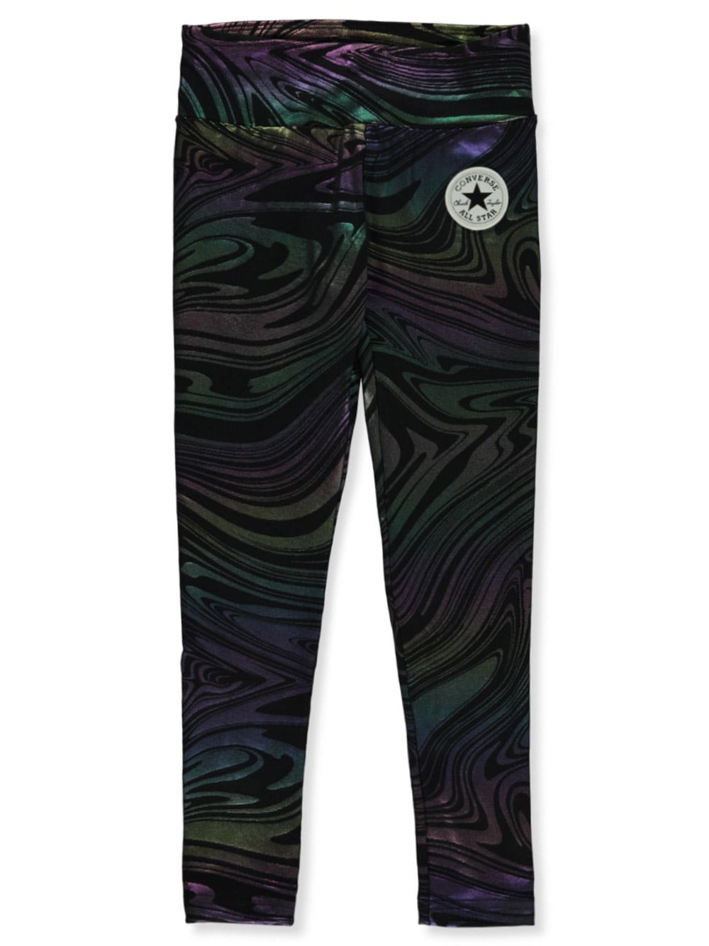 Converse Girls' Metallic Swirl Leggings