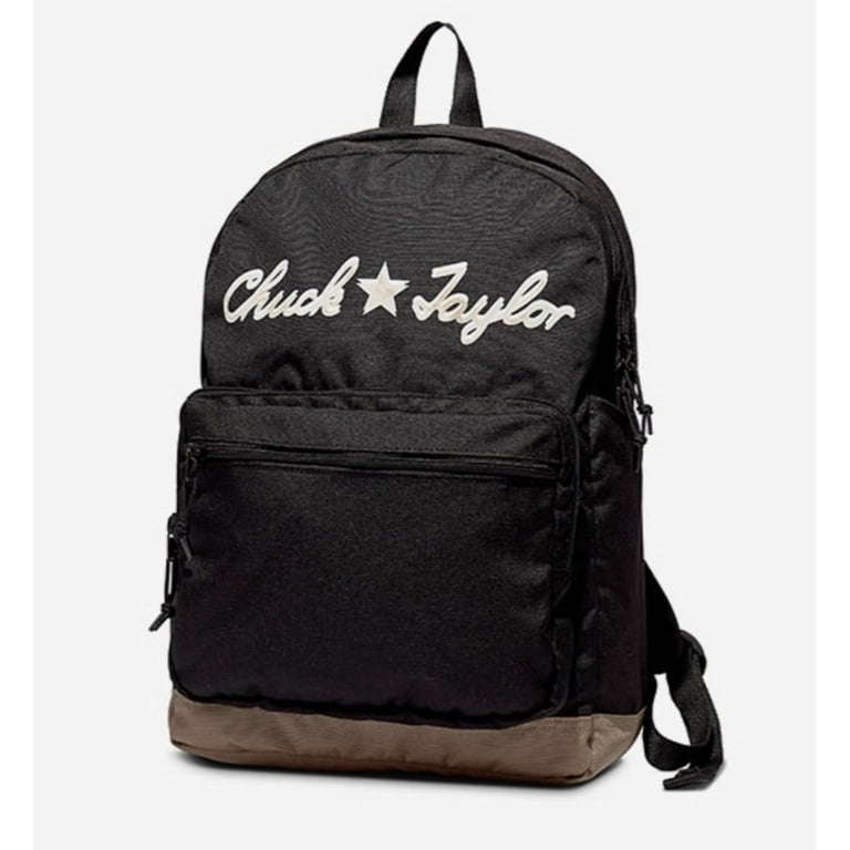 Converse Go Black Backpack Unisex Laptop Bag Logo Zip One