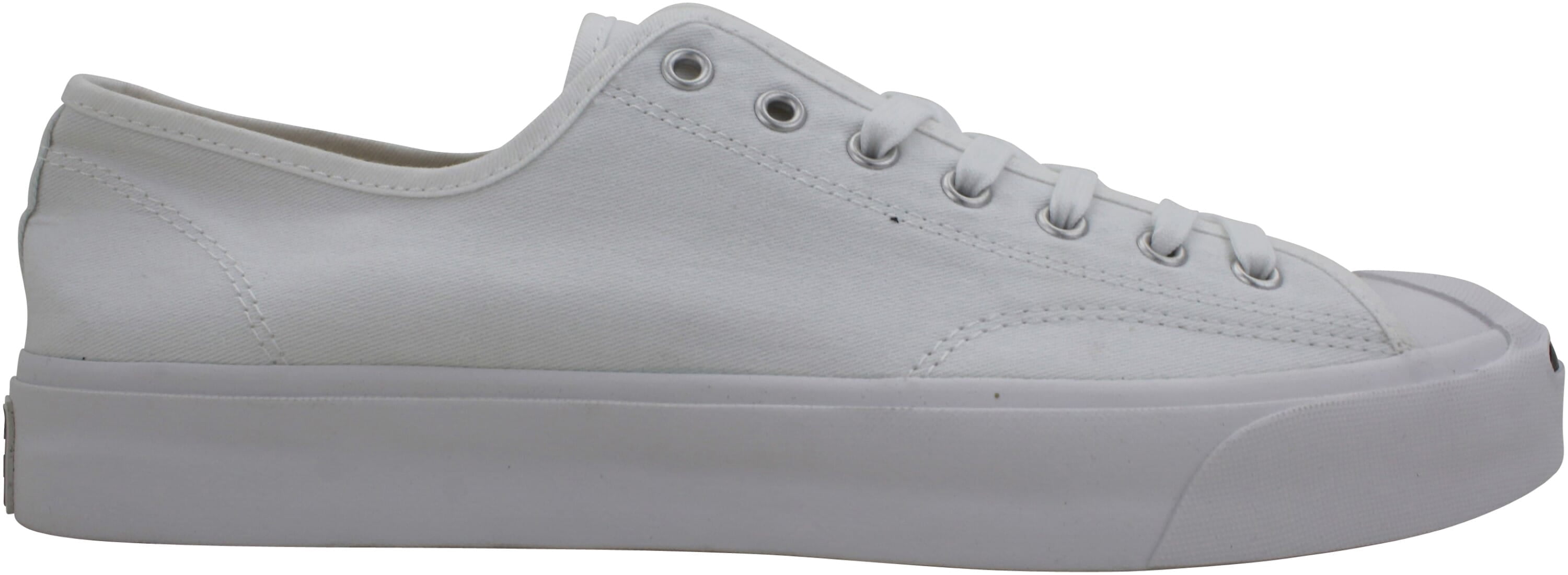 Converse Jack Purcell Canvas Low Top (White Size 12) Unisex Cotton Shoes, image size:3000x1101