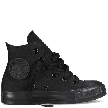 Converse Boys' High-Top CTAS Chuck HI Monochrome Shoes Color: Black Mono Size: 13