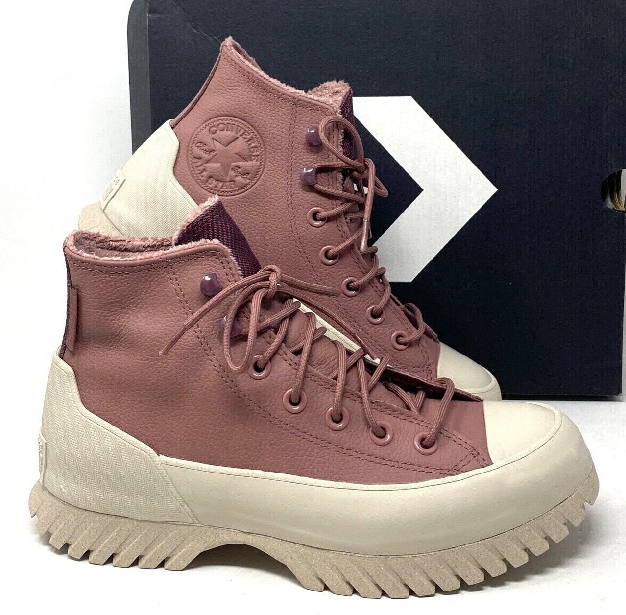 ♥W♥ Converse Lugged 2.0 Waterproof High Sneakers Platform Saddle