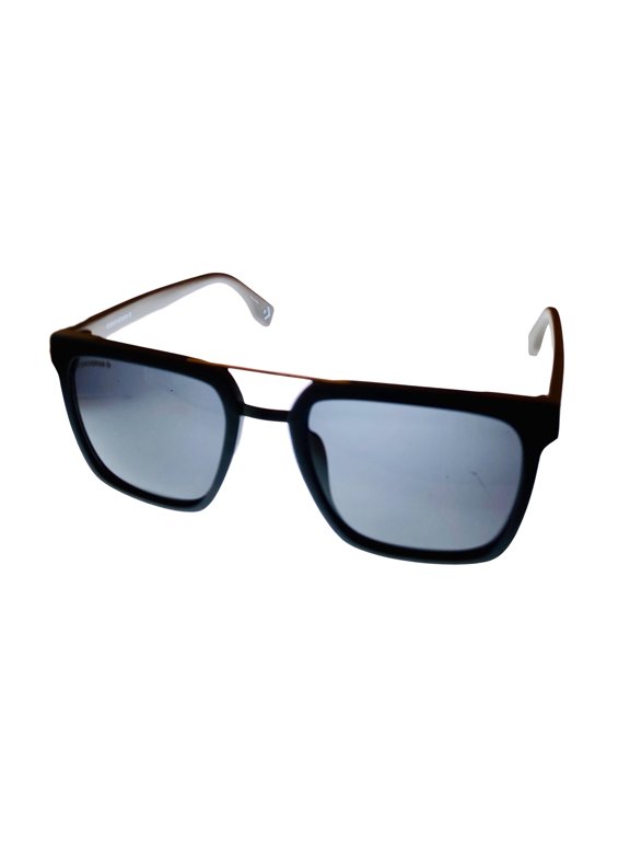 Matte Blue Mens Sunglass Square Plastic, Smoke Lens SCO 047 Navy 7VNR