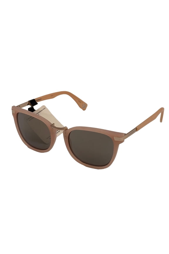 Matte Pink Womens Sunglass Square Plastic, Flash Lens H098