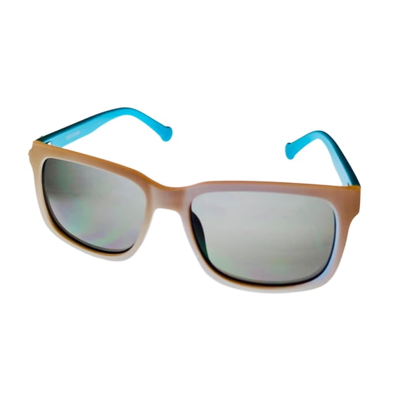 Converse Matte Plastic Smoke Lens Men's Square Sunglasses, White