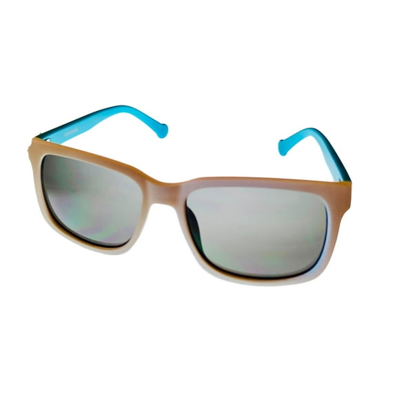 Converse Matte Plastic Smoke Lens Men's Square Sunglasses, White