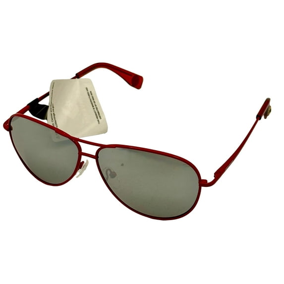 Converse Men Red Metal Aviator Sunglass Smoke Lens H112