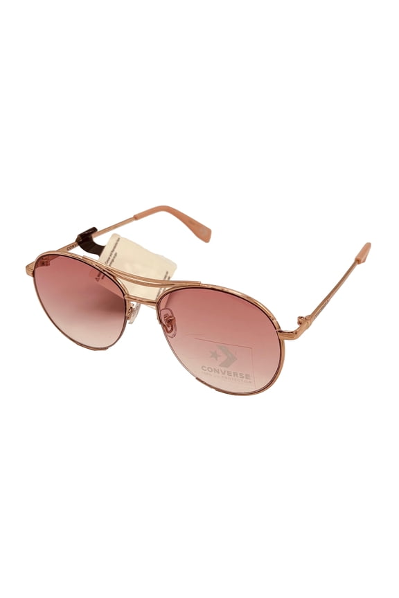Men Rose Gold Metal Fashion Aviator Sunglass Pink Gradient Lens H100
