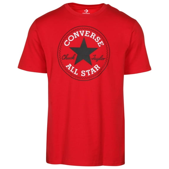 Converse Men's All Star Chuck Taylor Patch Logo Tee (Medium, Red)