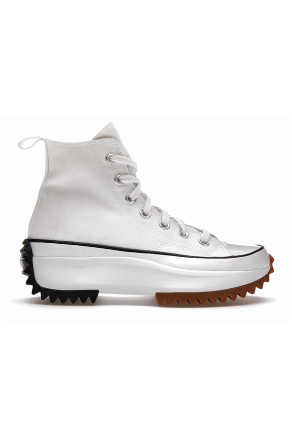 Men's Run Star Hike Hi White Black Gum Shoes, from StockX