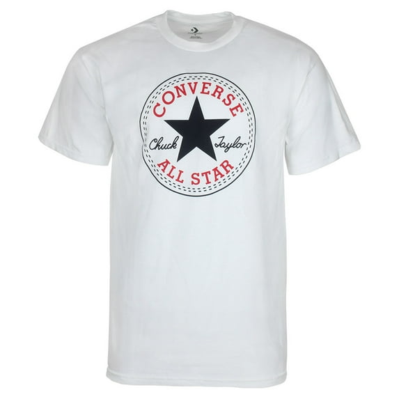 Converse Men's Short Sleeve Chuck Taylor All Star T-Shirt White L