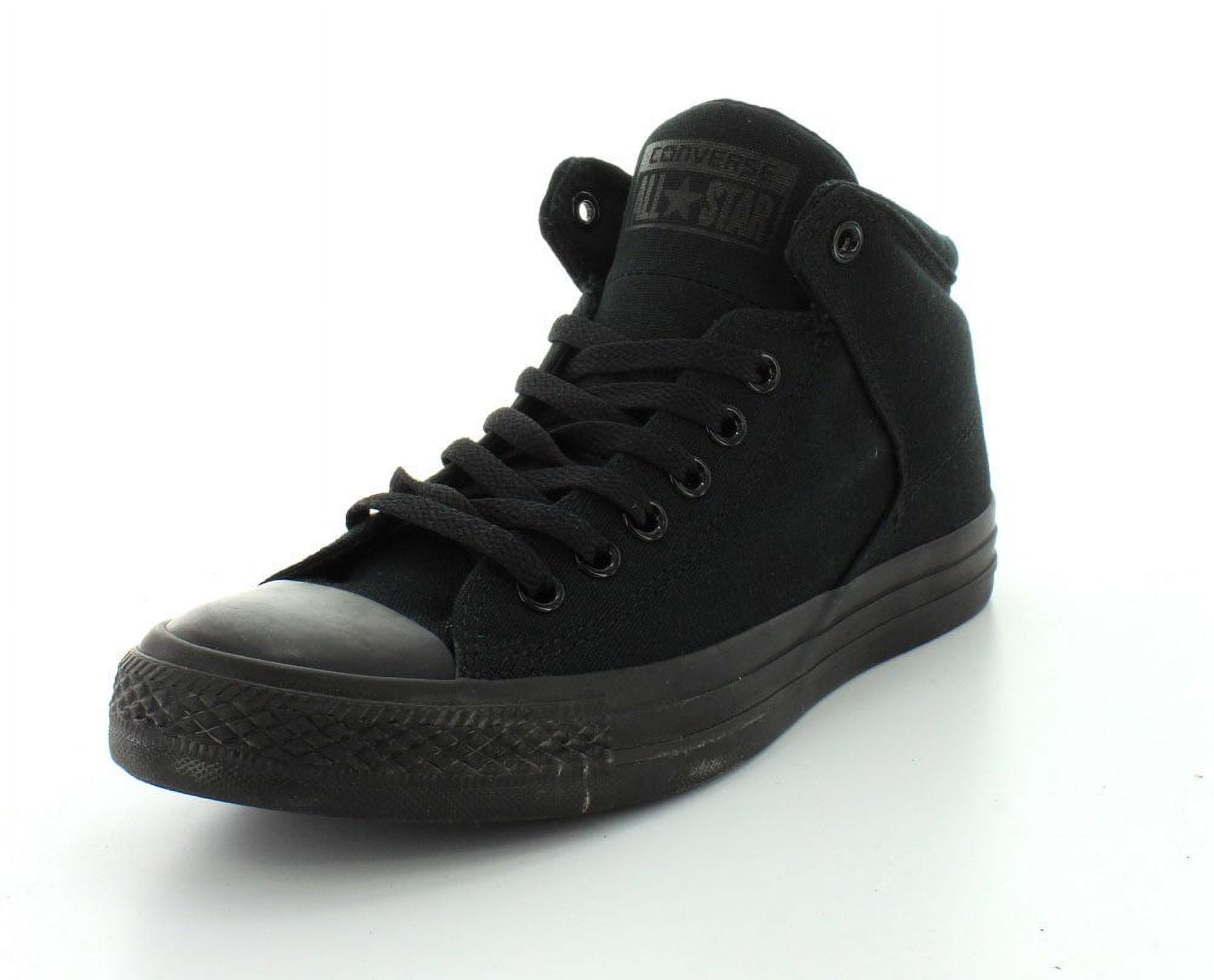 Converse Men's Street Canvas High Top Sneaker, Black/Black/Black, 12 M US - image 1 of 5