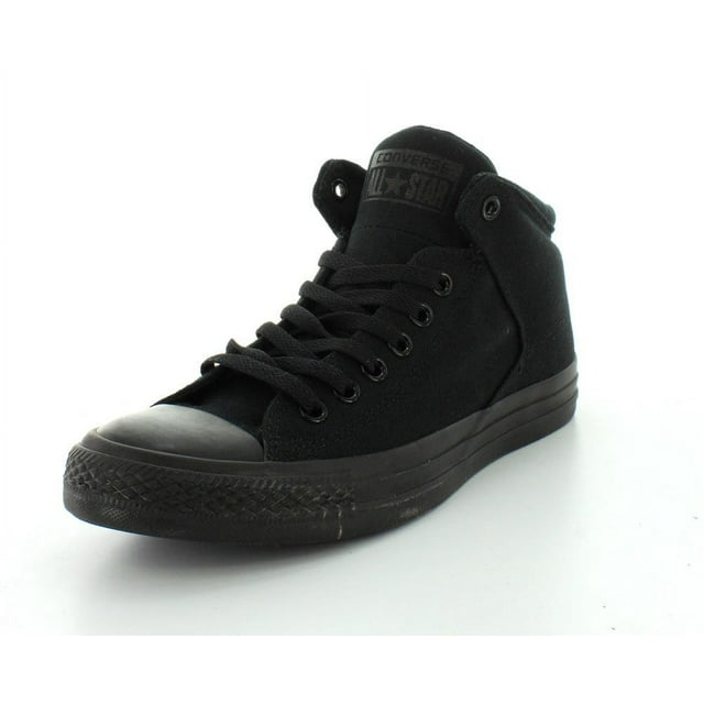 Converse Men's Street Canvas High Top Sneaker, Black/Black/Black, 12 M US