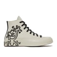 thumbnail image 1 of Converse Men's x Keith Haring Chuck 70 High Top Sneakers, Egret/Black/Red, Size 4, 1 of 1