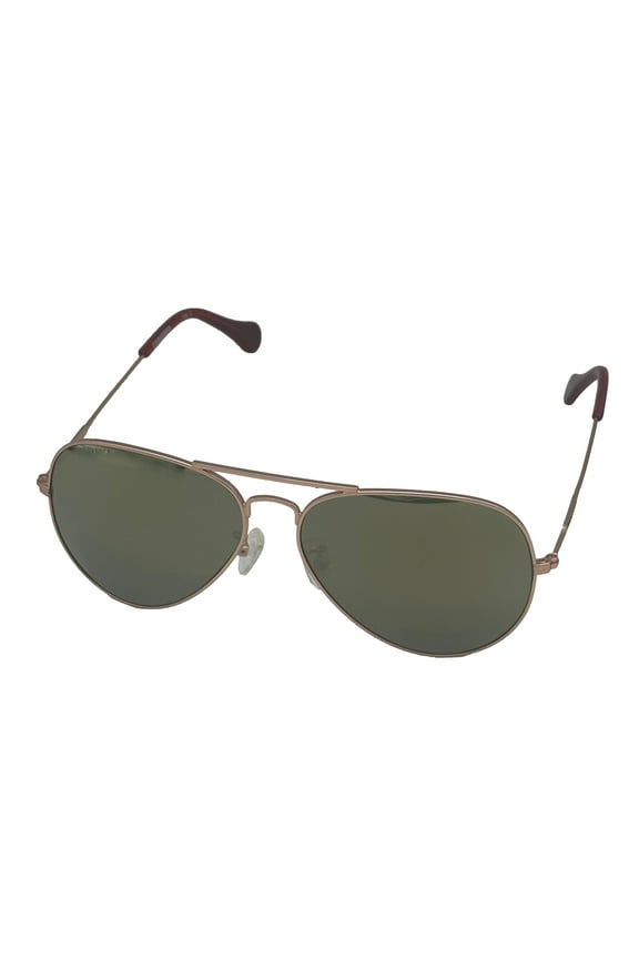 Mens Gold Metal Aviator Sunglass Green Mirror Lens SCO 019K 08QA