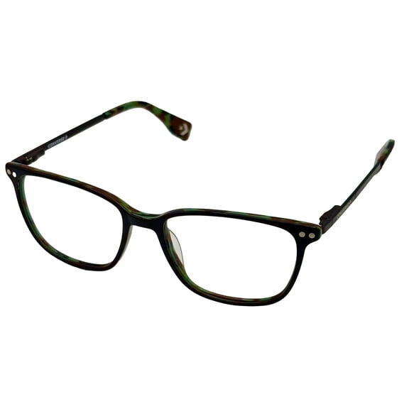 Converse Mens Rectangle Green Camo Plastic Eyewear Frame G227. 53mm