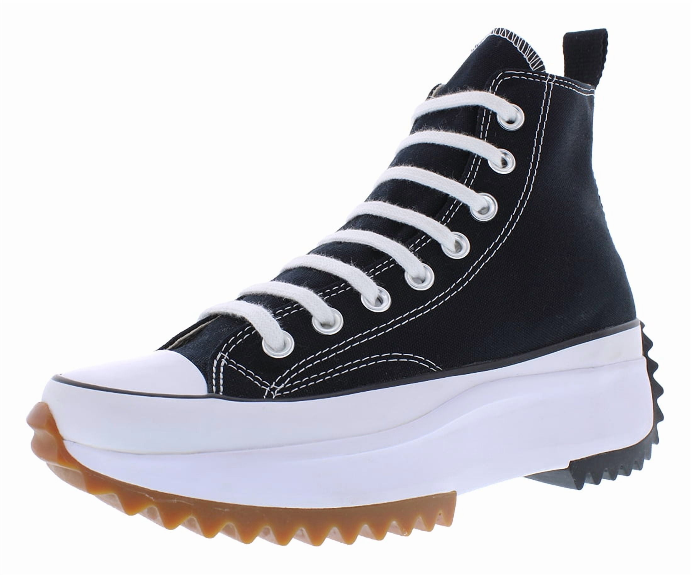Converse Run Star Hike Hi Sneakers, Black/White/Gum, 6.5 US Women