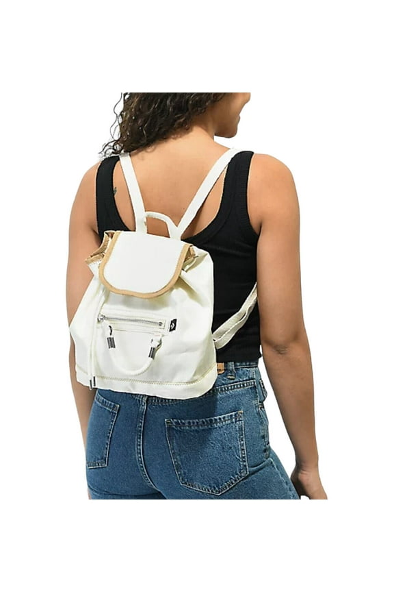 Mini Rucksack Cream Bag Pocket Button One 10023000-A01