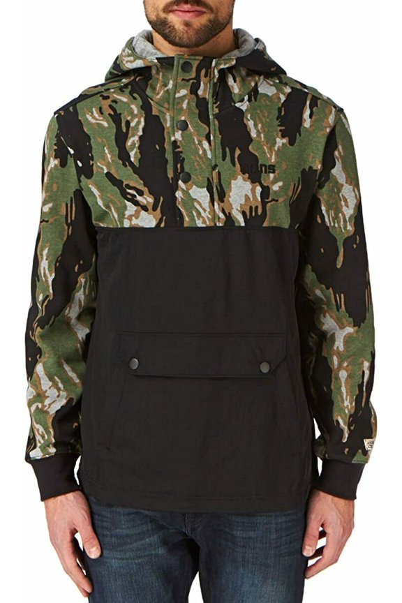 Mixed Media Men's Half Zip Pullover Hoodie Size XS