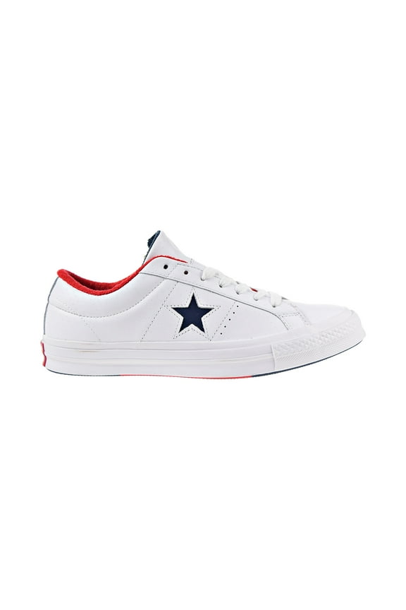 One Star Ox Men's Shoes White-Athletic Navy 160555c