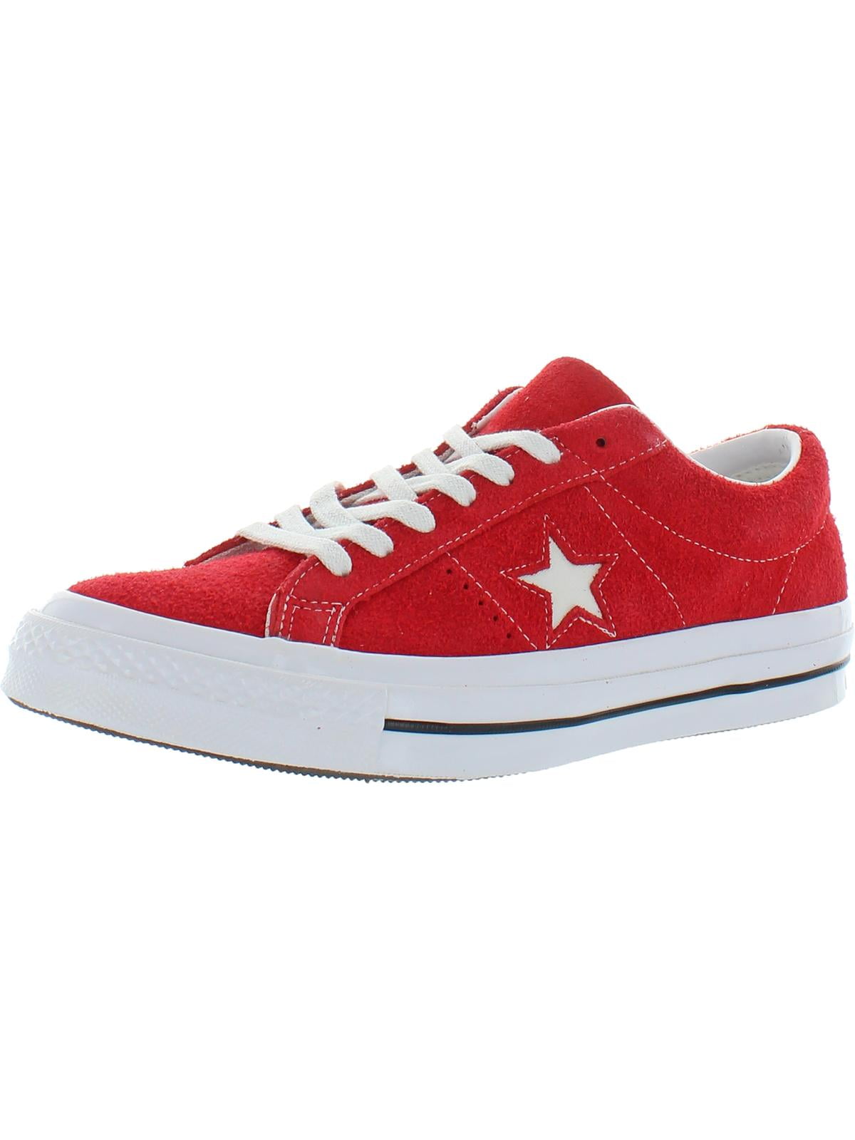 Converse One Star Ox Suede Low Top Fashion Sneaker Red Size 7.5 Walmart