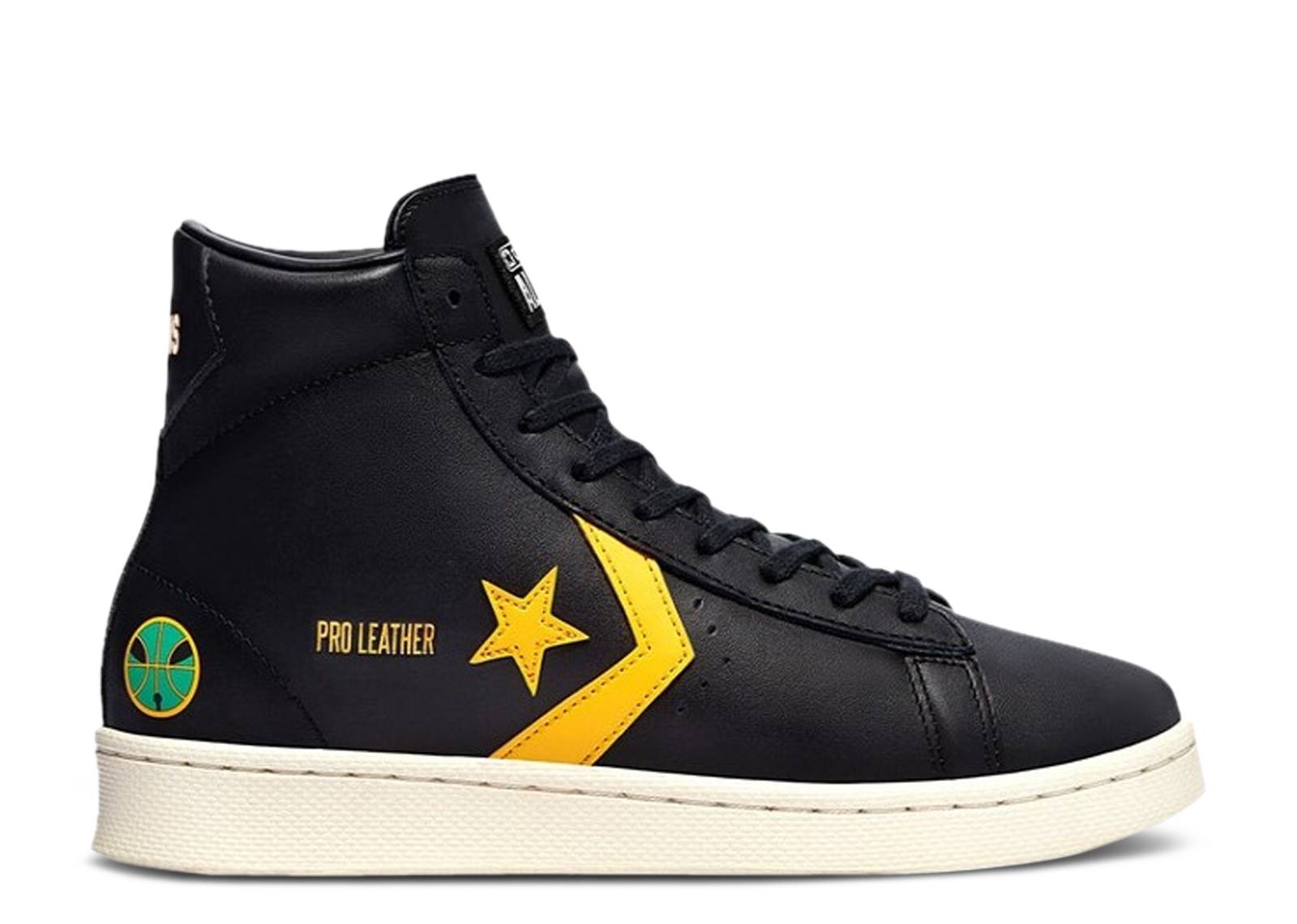Converse PRO LEATER High Top Black Gold Basketball Sneakers Women s Size 271168C