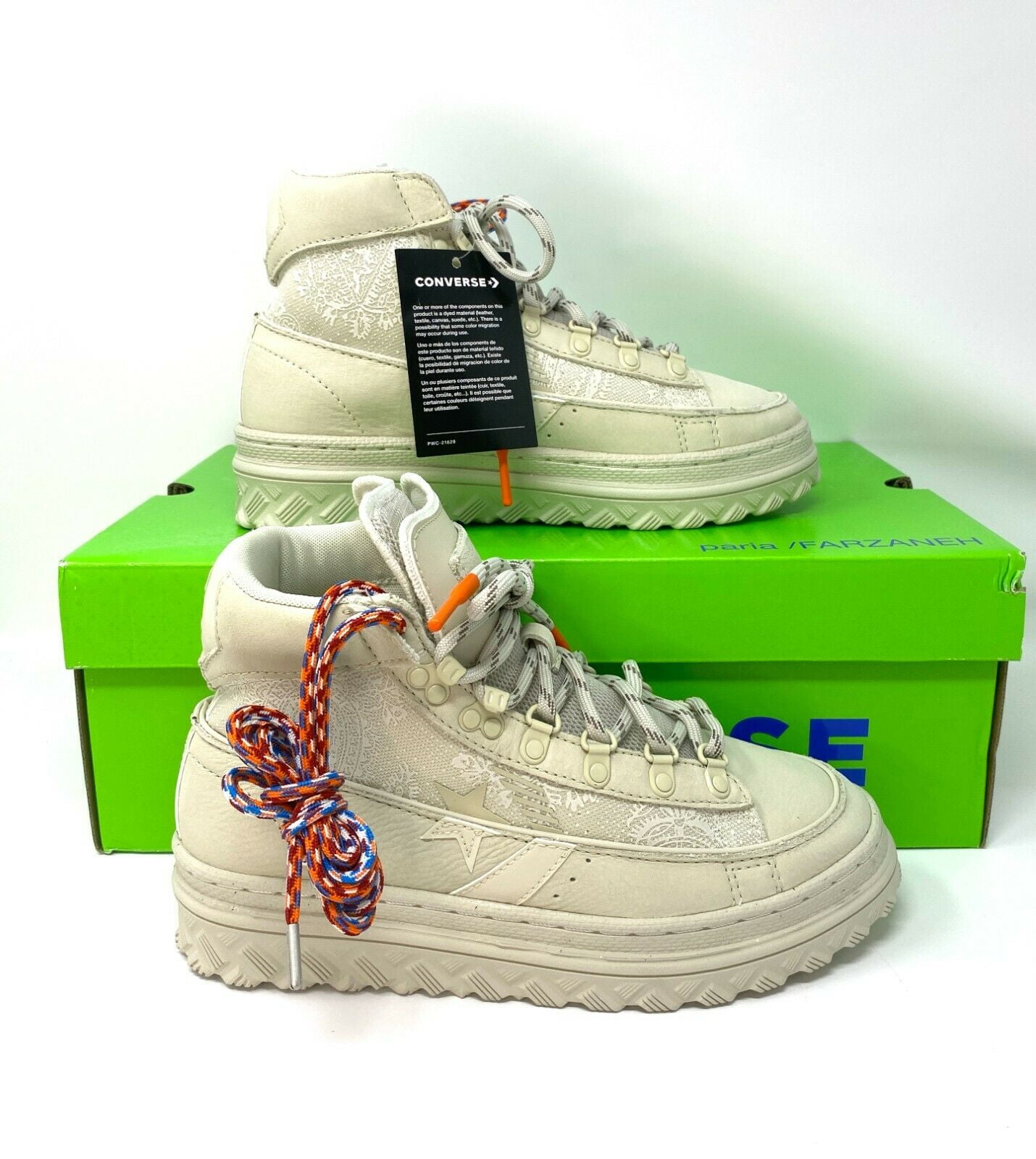 Converse Paria x FARZANEH PRO LEATHER X2 MID Top Pure Beige Men 170592C
