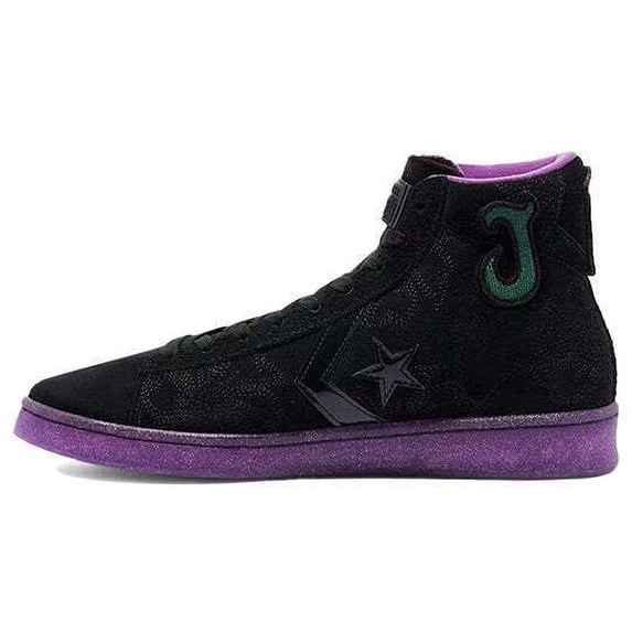 Converse Pro Leather HI Black/Black/Amaranth Purple 170645C Men's Size 6.5