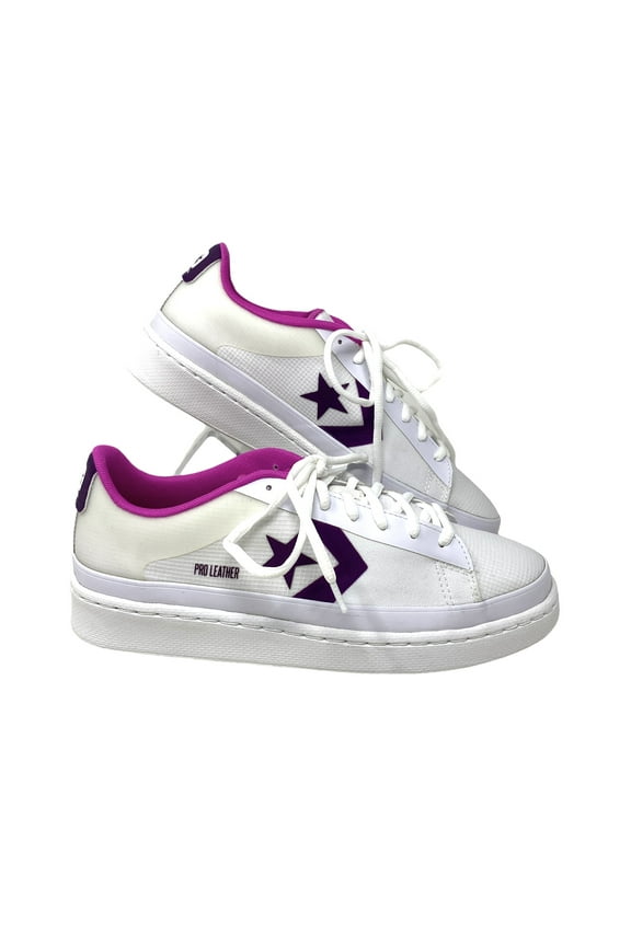 Pro Leather OX Low Top White Pink Women's Canvas Sneakers Size 170759C