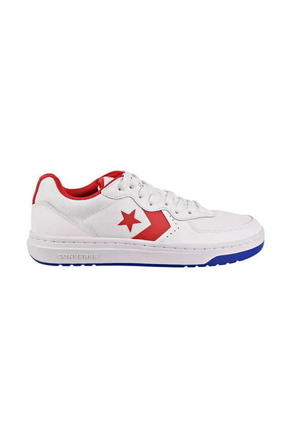 Rival Ox Big Kids/Men's Shoes White-Enamel Red-Blue 163205c