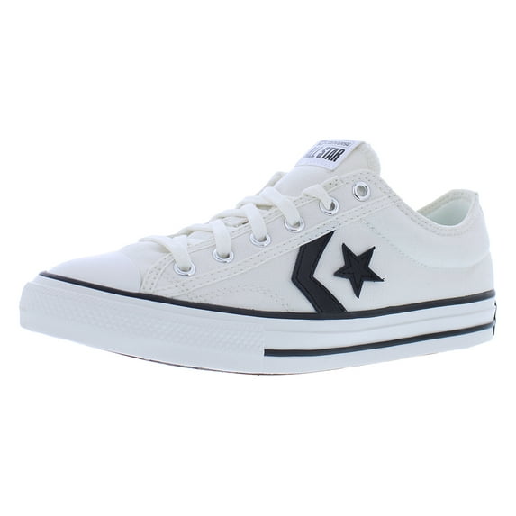 Converse Star Player 76 GS Boys Shoes Size 7, Color: Vintage White/Black/Egret