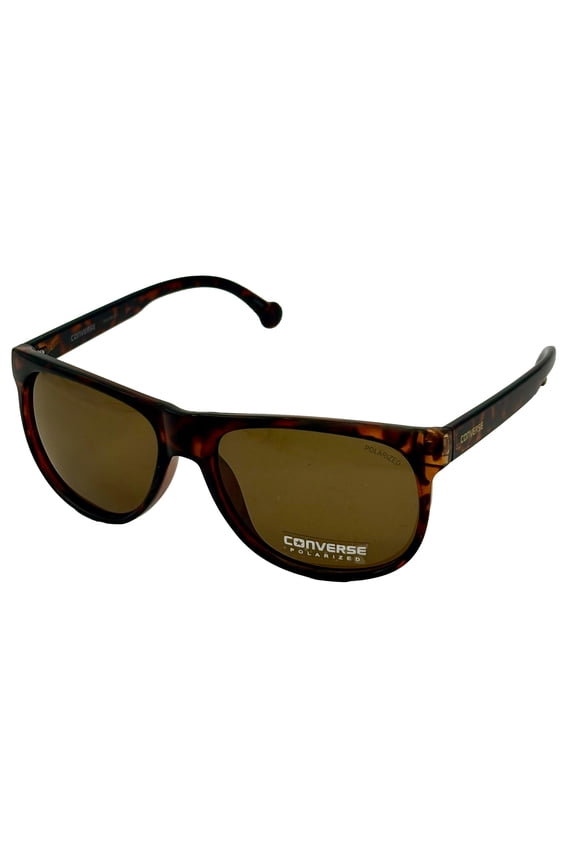Tortoise Mens Sunglass Rectangle Plastic, Polarized Lens H054