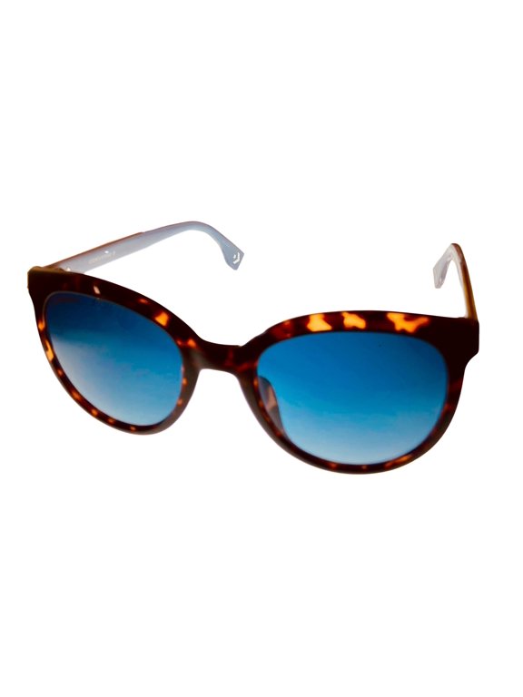 Tortoise Mens Sunglass Round Plastic, Smoke Lens SCO 055 978