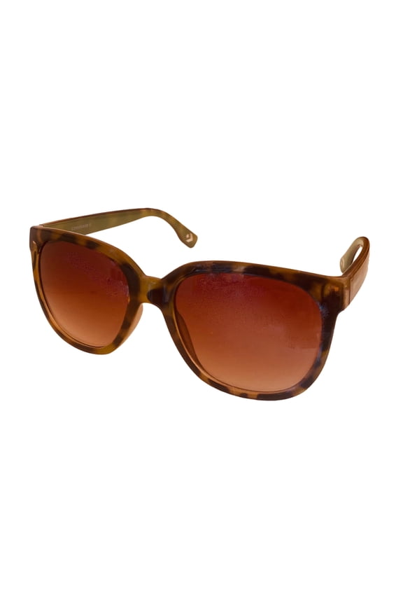 Tortoise Mens Sunglass Soft Square Plastic, Brown Gradient Lens H101