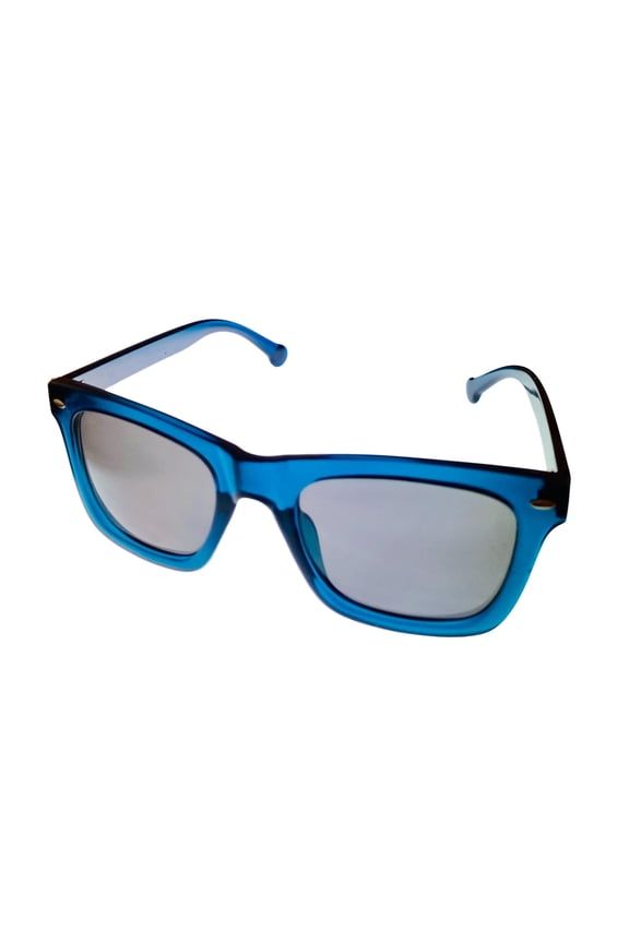 Tortoise Teal Mens Sunglass Soft Square Plastic Smoke Lens H071