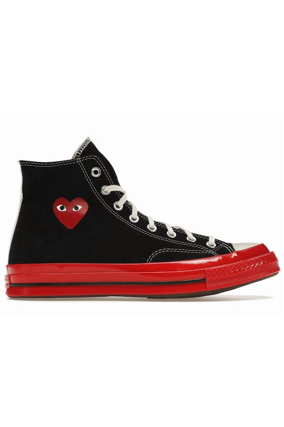 Unisex Chuck Taylor All Star 70 Hi Comme des Garcons PLAY Black Red Midsole Shoes, from StockX