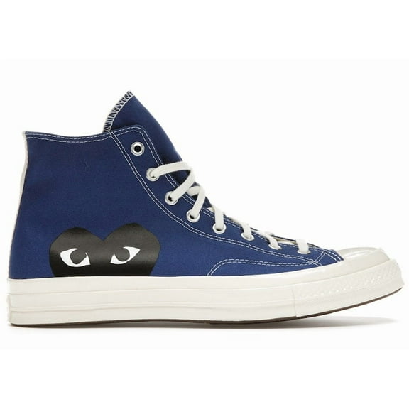 Converse Unisex Chuck Taylor All Star 70 Hi Comme des Garcons PLAY Blue Quartz Shoes, from StockX