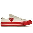 thumbnail image 1 of Converse Unisex Chuck Taylor All Star 70 Ox Comme des Garcons PLAY Egret Red Midsole Shoes, from StockX, 1 of 5