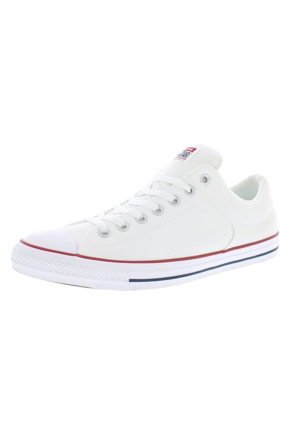 Unisex Chuck Taylor All Star High Street Low Design Lace Up Style Sneaker - White/Garnet/Navy 13
