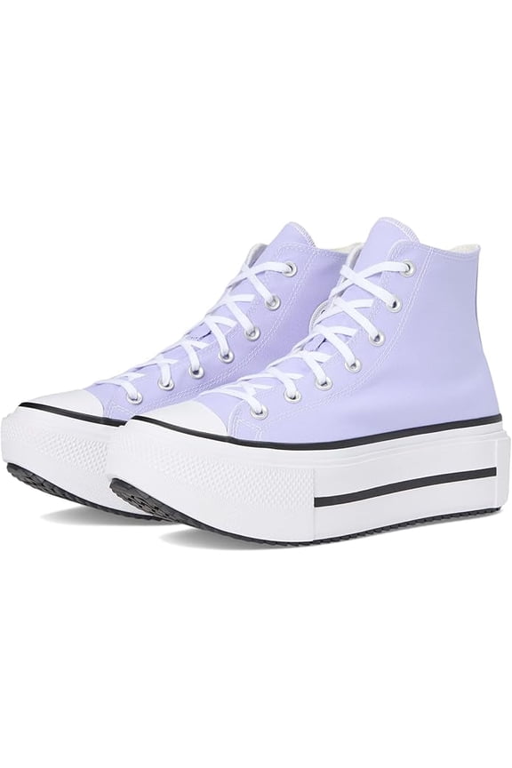 Unisex Chuck Taylor All Star Lift Double Stack Violet Heat/Egret/Black 8.5 Women/6.5 Men